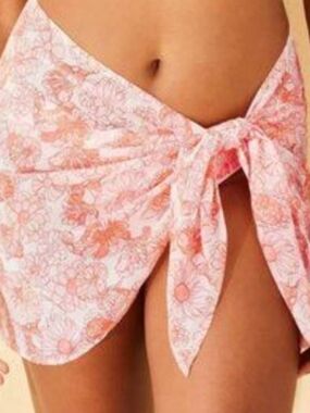 Shade & Shore Floral Pink Sarong Wrap